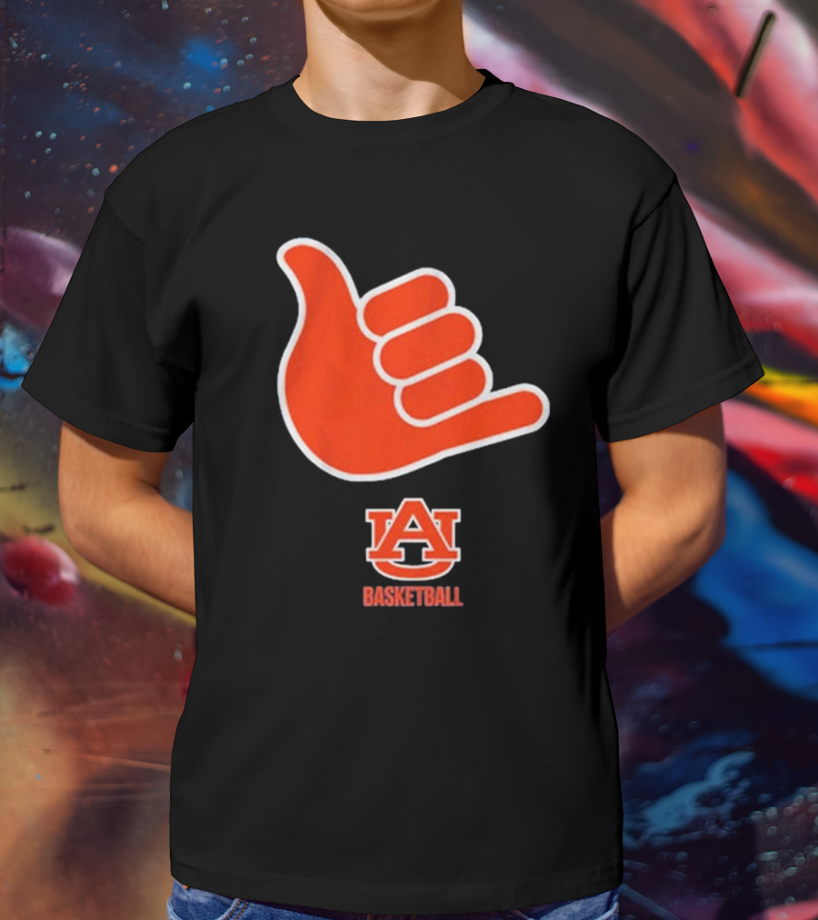 Auburn Basketball AU Shaka Hand Sign T-Shirt