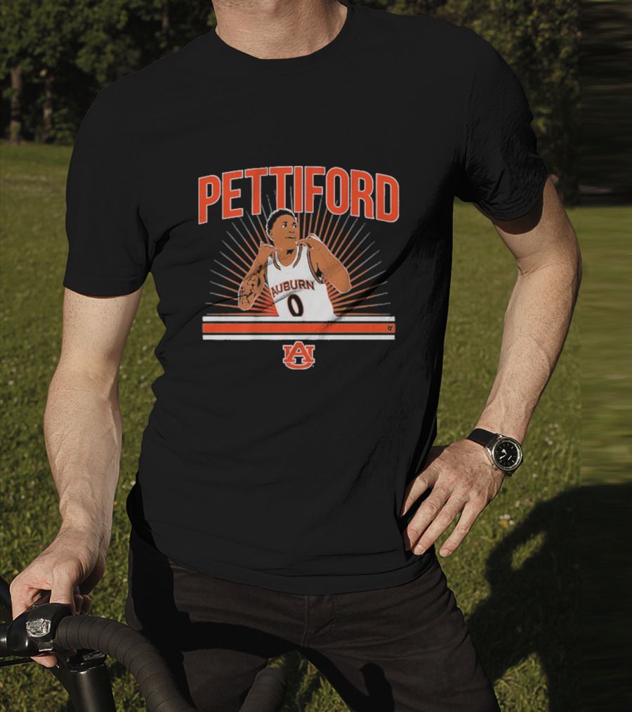 Auburn Basketball Pettiford 0 Auburn University Basketball Star T-Shirt