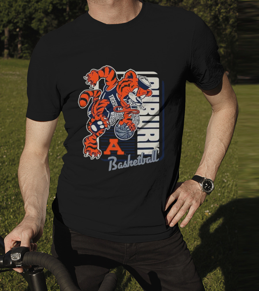 Auburn Tigers Basketball Mascot Dunk Tiger 2025 T-Shirt