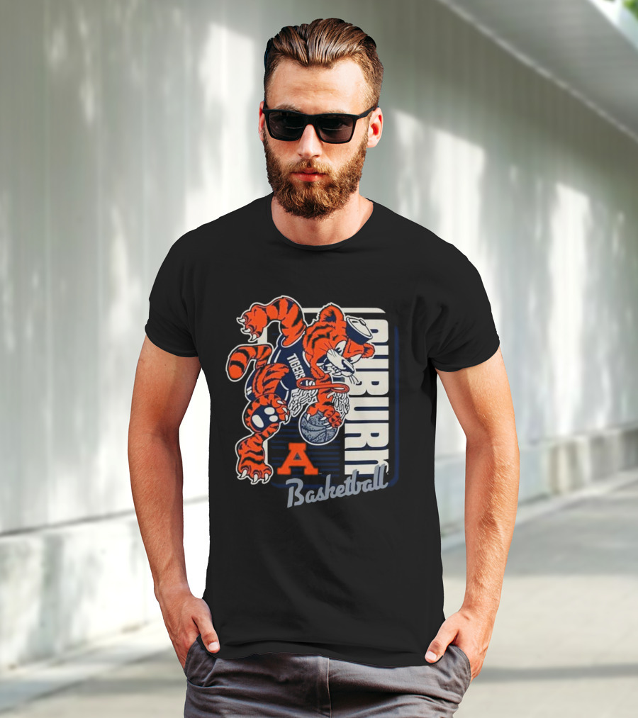 Auburn Tigers Basketball Mascot Dunk Tiger 2025 T-Shirt