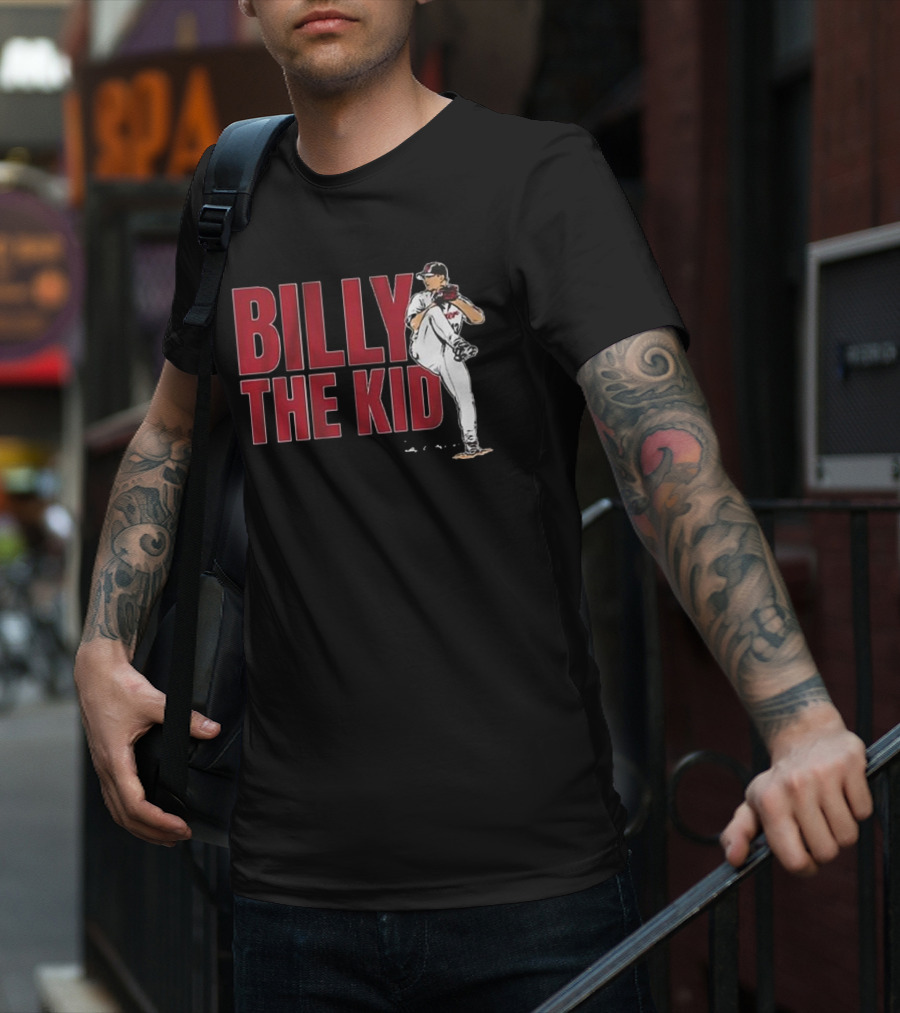 Billy The Kid Pitching Stance Tribute T-Shirt