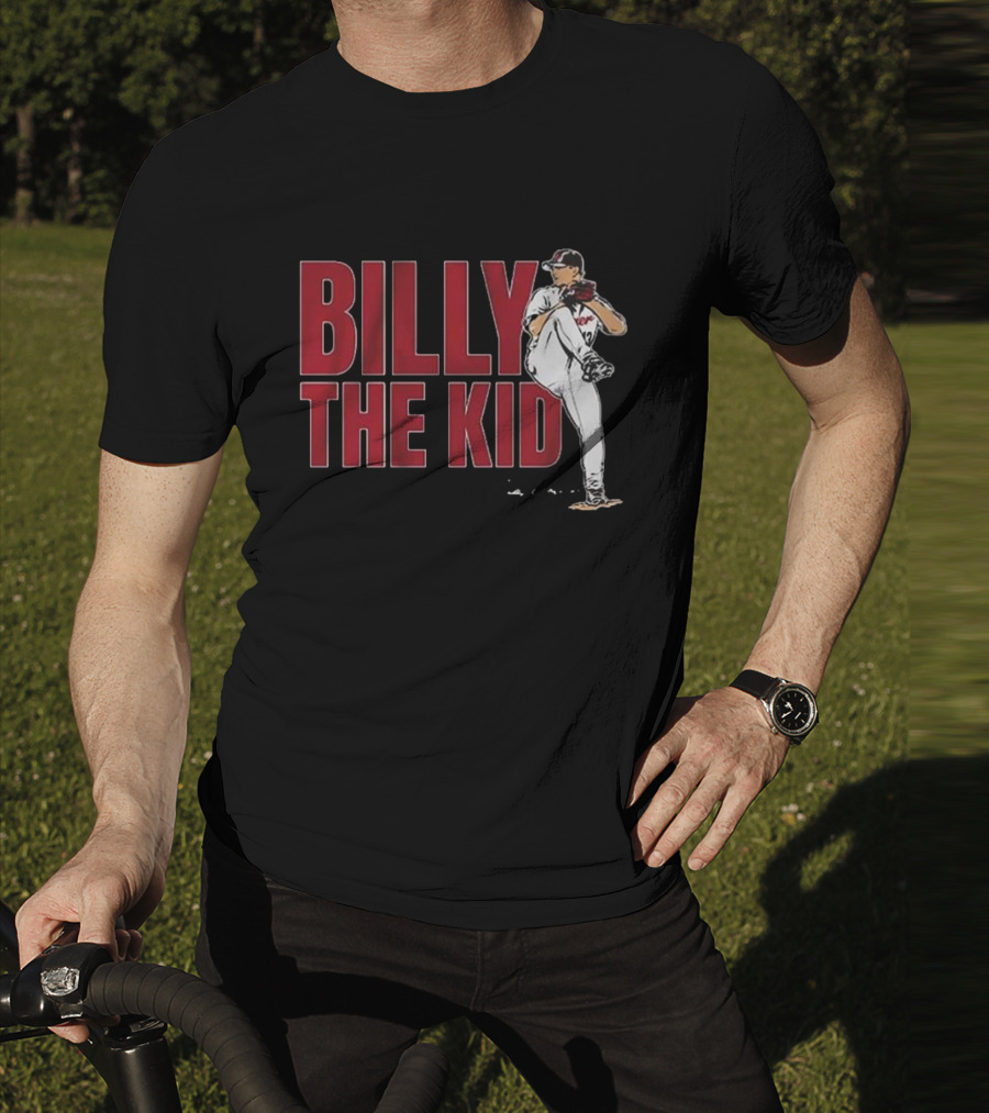 Billy The Kid Pitching Stance Tribute T-Shirt