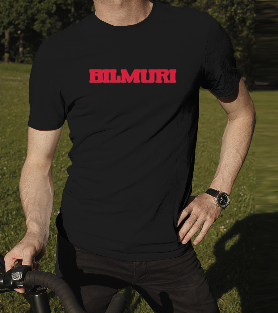 Bilmuri Red Text T-Shirt