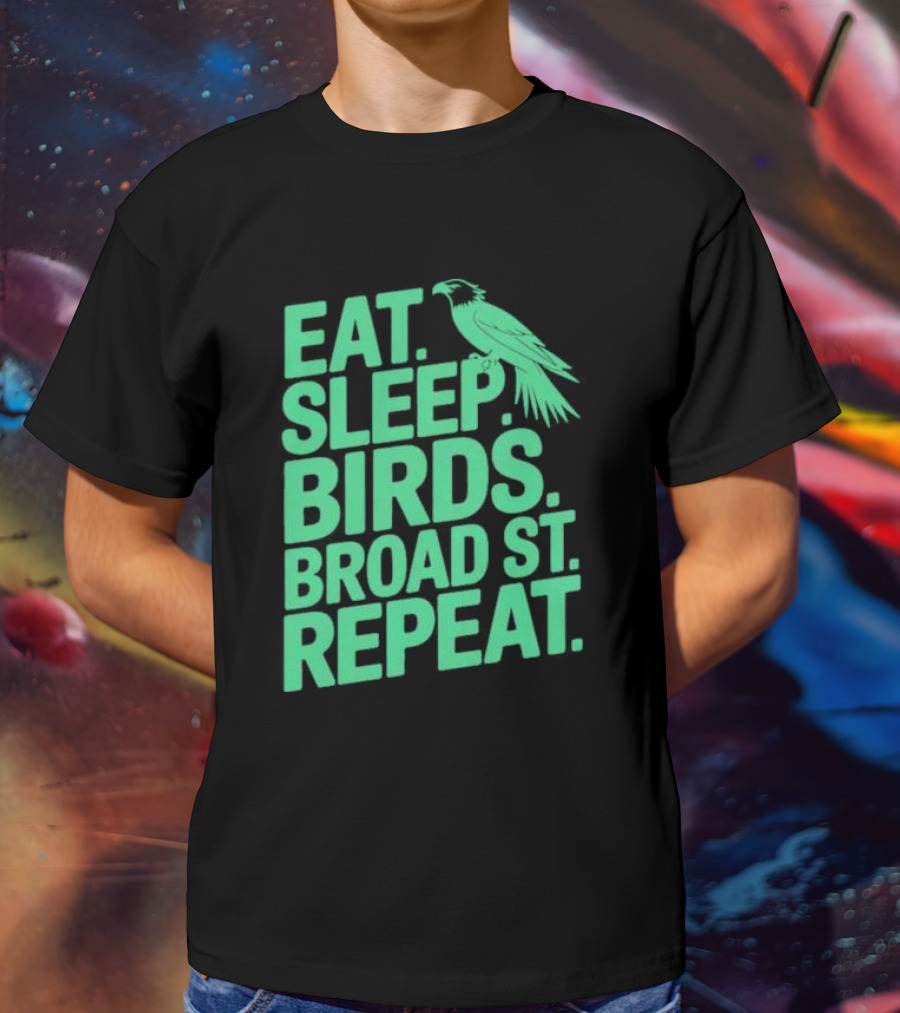 Birds Broad St Repeat T-Shirt