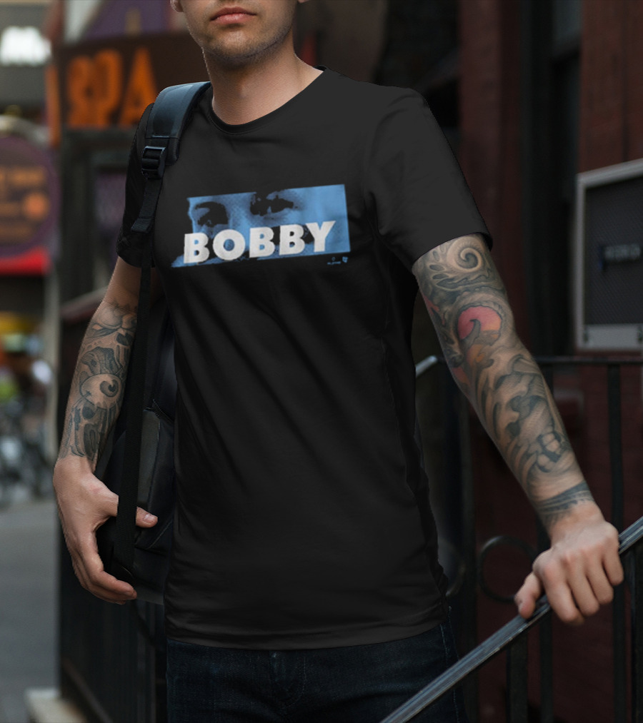 Bobby Witt Jr Bobby Eyes Blue Text T-Shirt