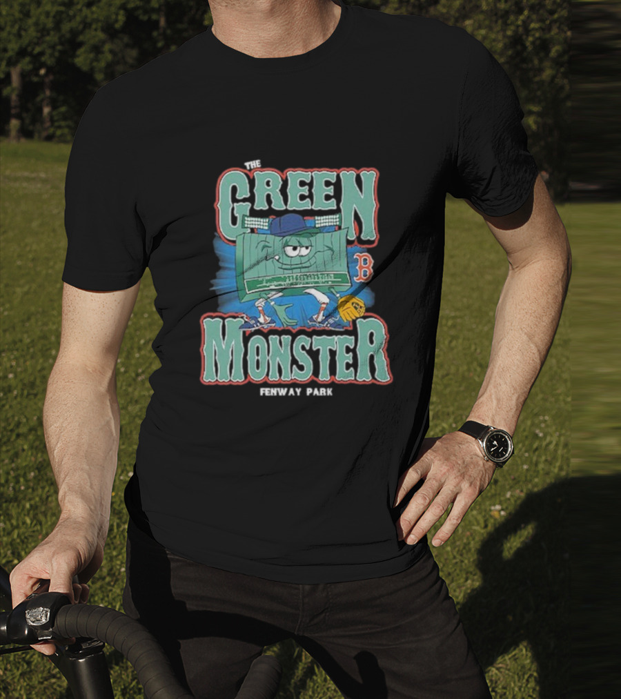 The Green Monster Fenway Park Boston Red Sox Baseball Character T-Shirt