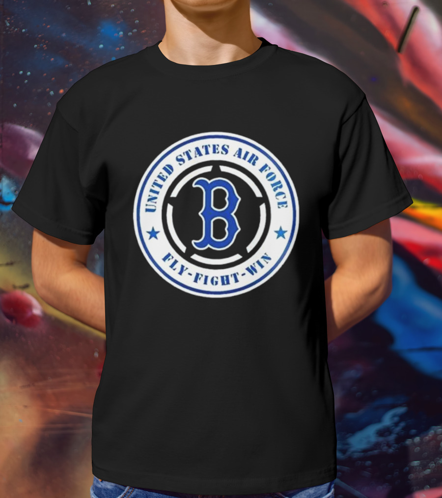 Boston Red Sox United States Air Force Fly Fight Win 2025 Military Appreciation Night T-Shirt