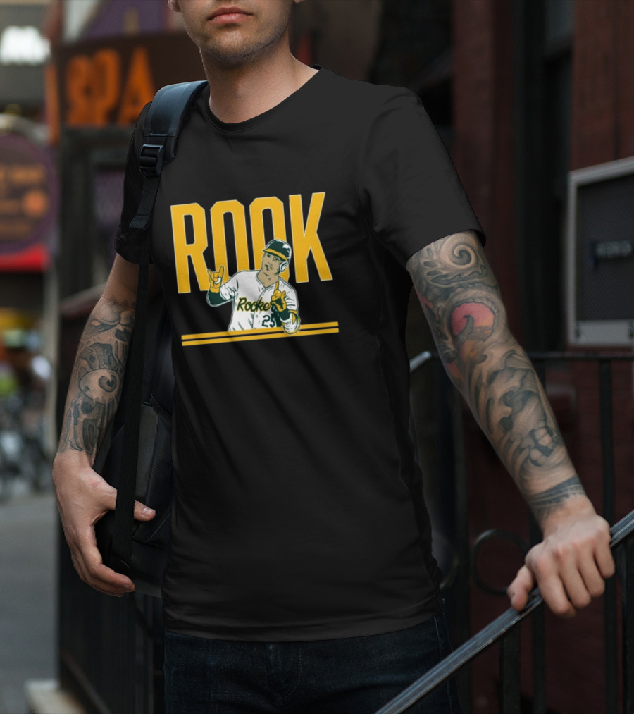 Brent Rooker Rook Baseball Gesture Portrait 25 T-Shirt