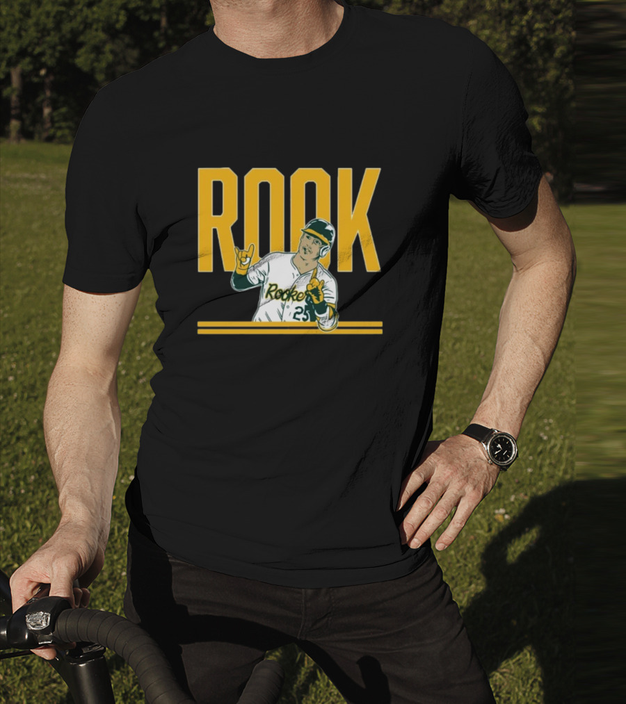 Brent Rooker Rook Baseball Gesture Portrait 25 T-Shirt