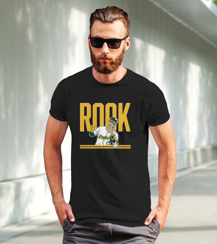 Brent Rooker Rook Baseball Gesture Portrait 25 T-Shirt