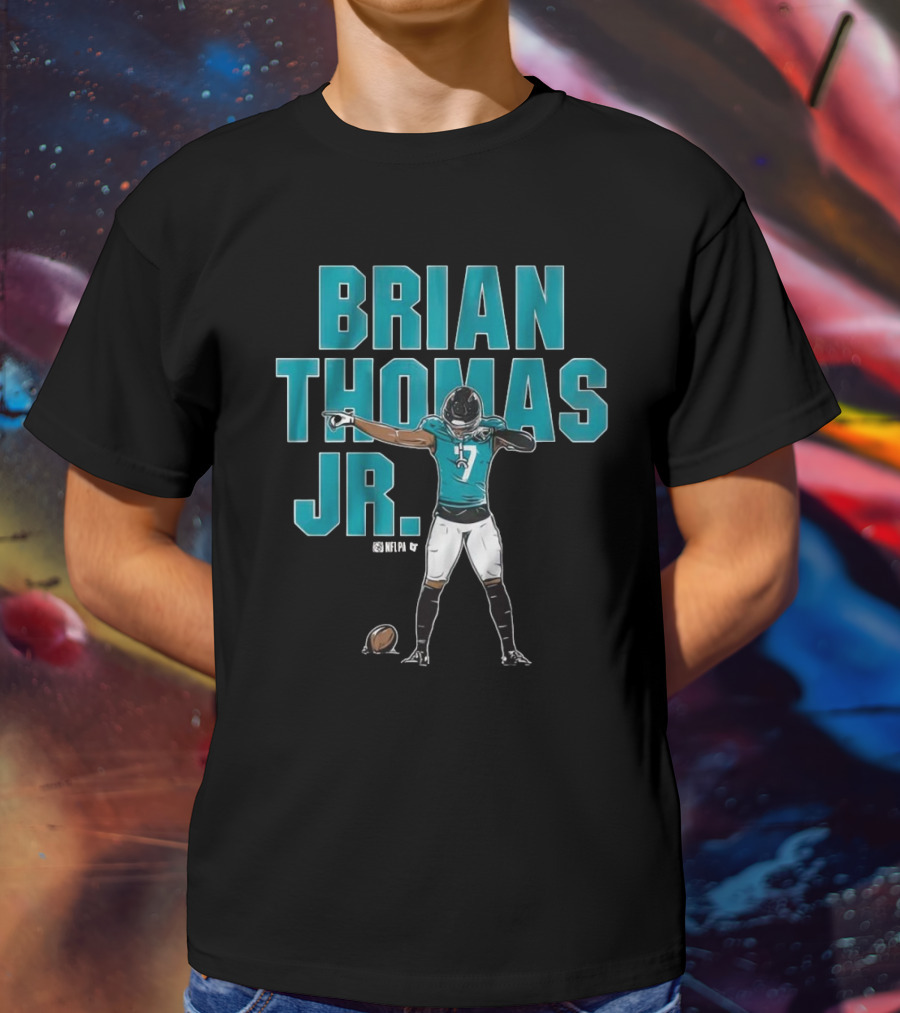 Brian Thomas Jr Superstar Pose Jacksonville Jaguars Football NFL T-Shirt