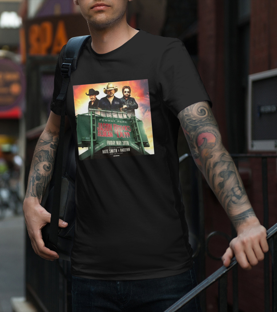 Brooks & Dunn And Jason Aldean Fenway Co-headlining Show At Park On May 30th T-Shirt