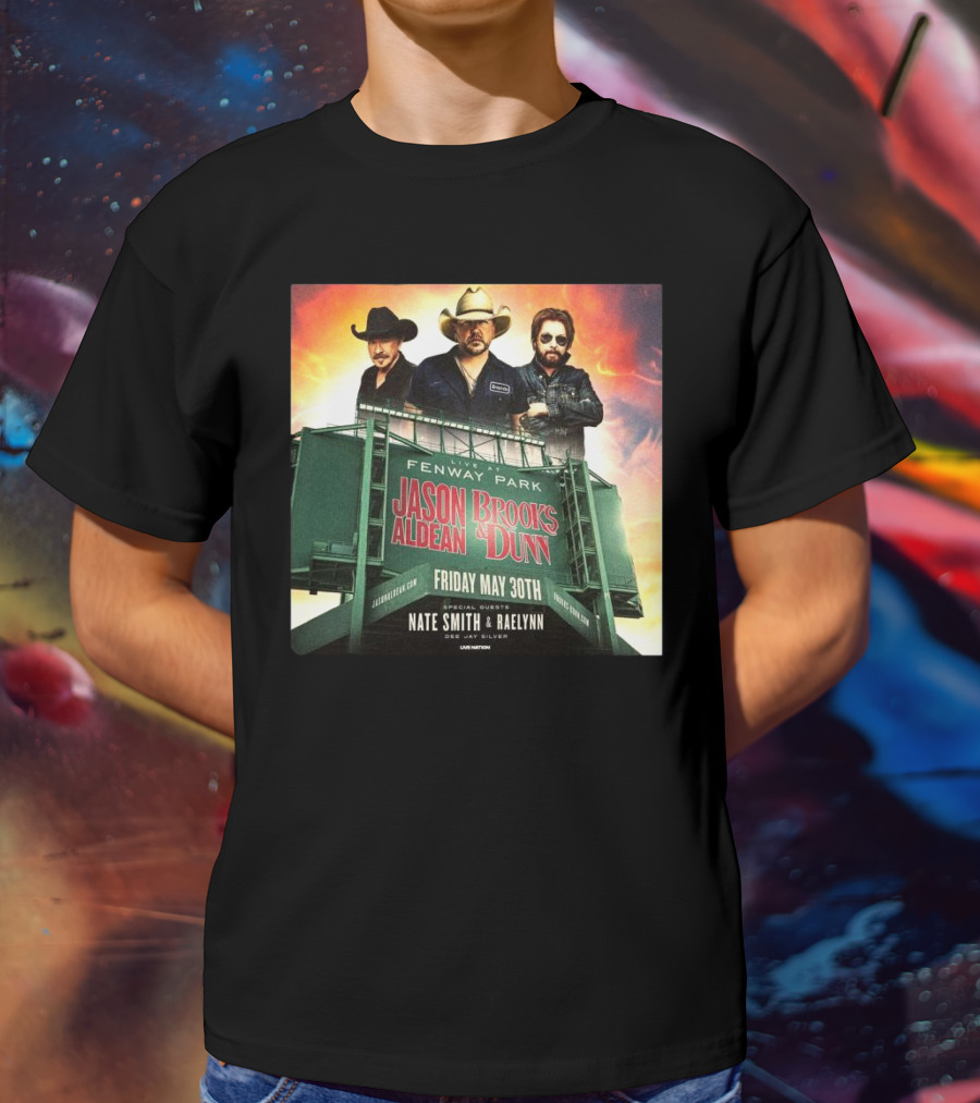 Brooks & Dunn And Jason Aldean Fenway Co-headlining Show At Park On May 30th T-Shirt