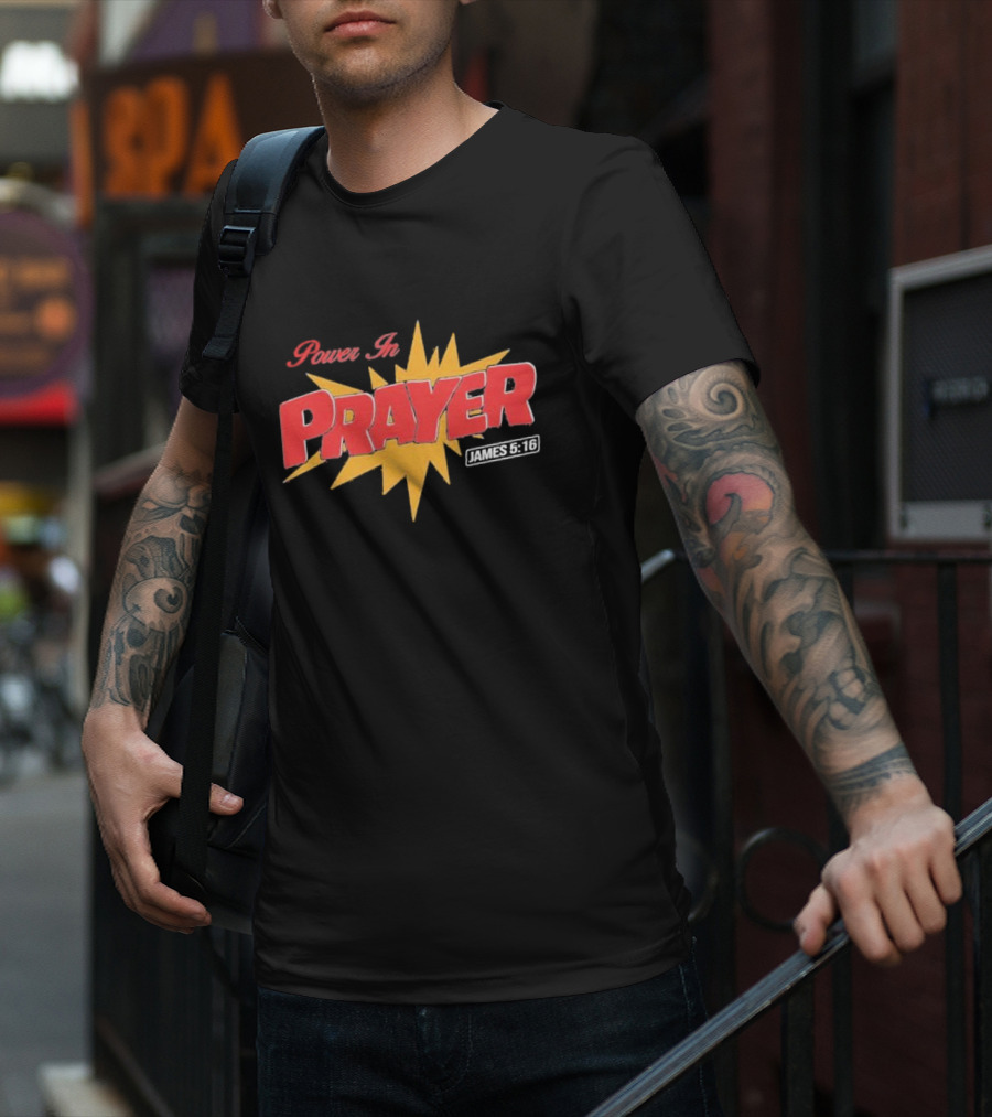 Bryce Crawford Merch Power In Prayer 90’s Cartoon T-Shirt