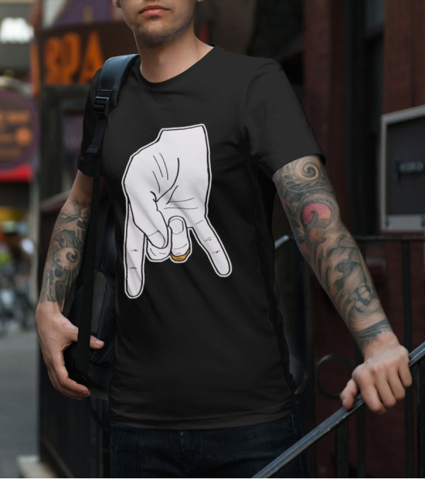 BTHO T.u. Horns Down Hand Gesture T-Shirt