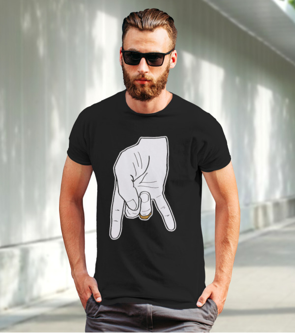 BTHO T.u. Horns Down Hand Gesture T-Shirt
