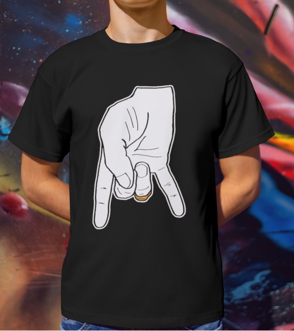 BTHO T.u. Horns Down Hand Gesture T-Shirt