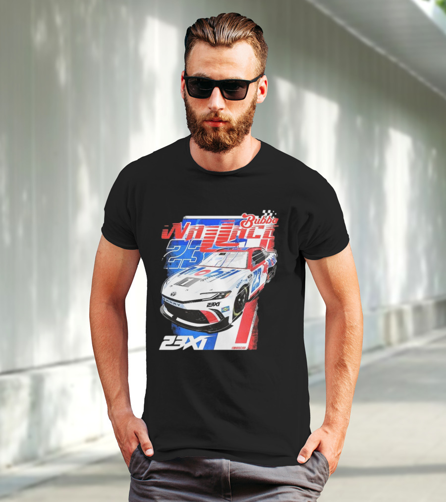 Bubba Wallace 23XI NASCAR Mobil 1 Camry Racing 23X1 T-Shirt