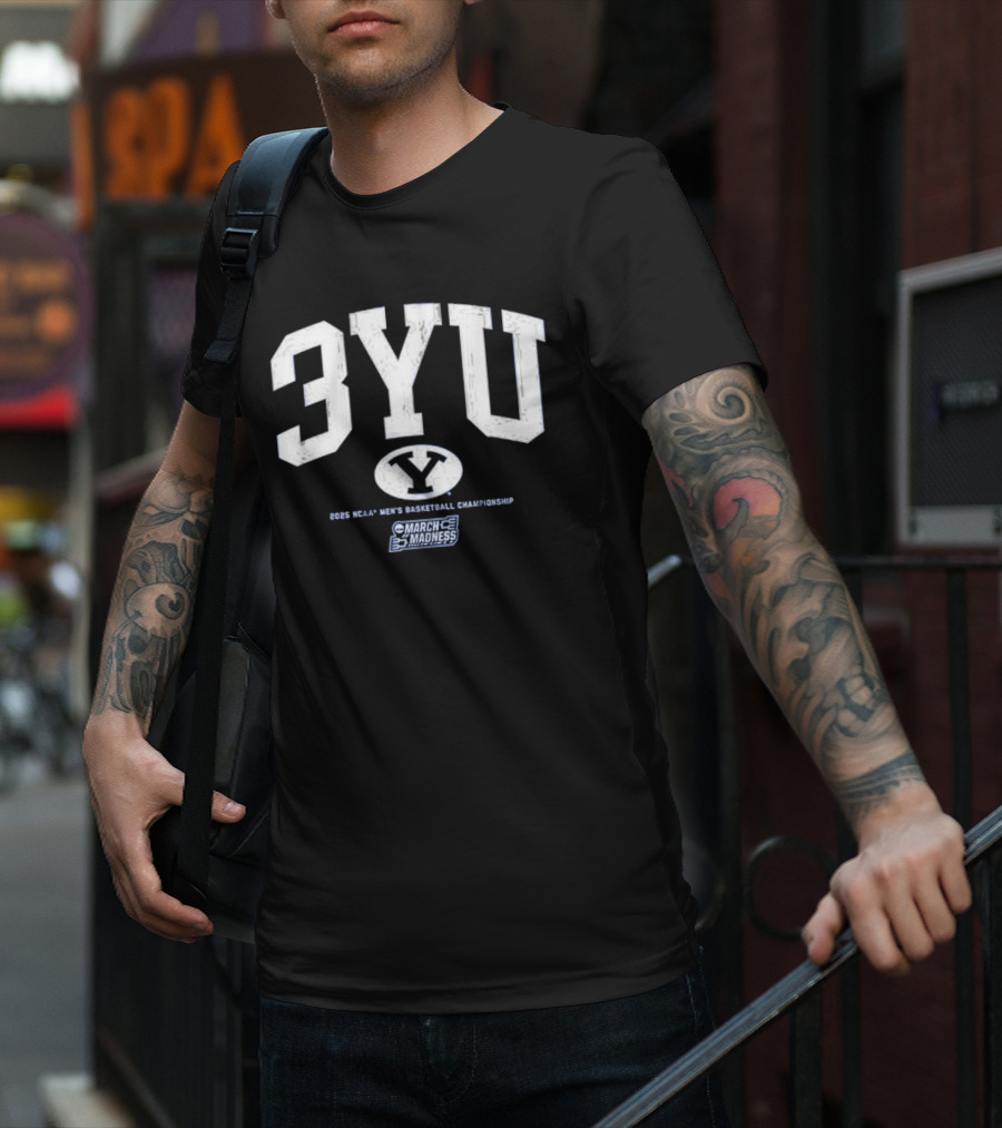 BYU Basketball 3YU NCAA Men’s Basketball March Madness T-Shirt