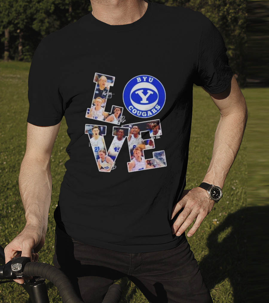 BYU Cougars Love Players Signatures T-Shirt