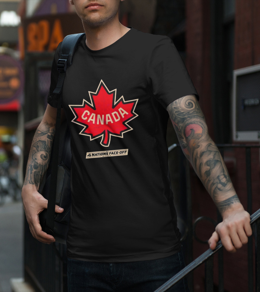 Canada 2025 4 Nations Face Off Vintage T-Shirt