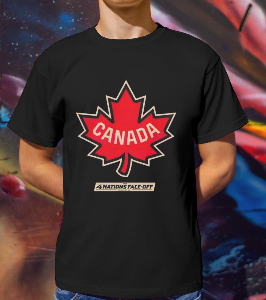Canada 2025 4 Nations Face Off Vintage T-Shirt