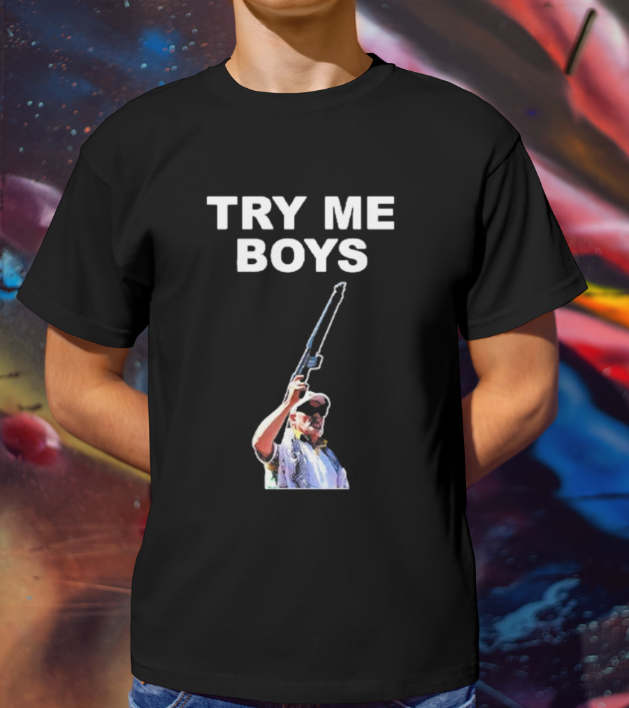 Carl Niehaus Try Me Boys Pro Gun T-Shirt