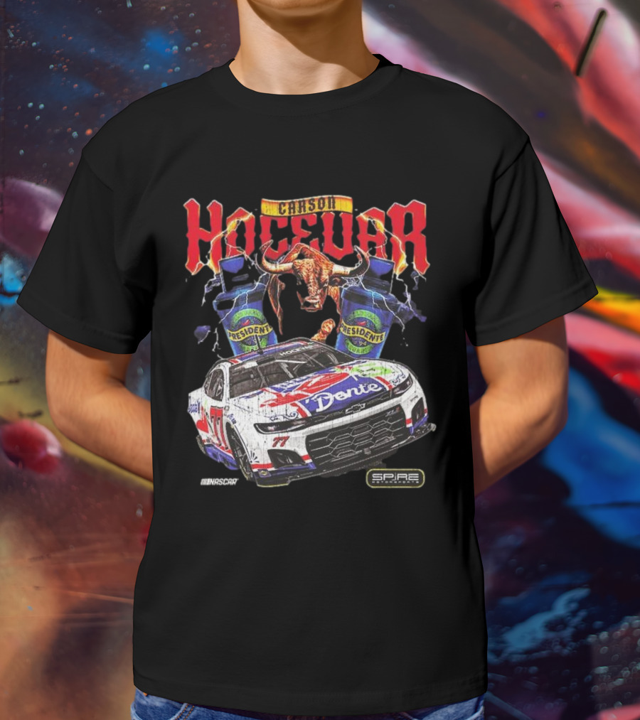 Carson Hocevar E2 Apparel Black Chili’s Car T-Shirt