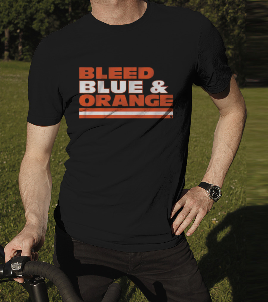 Chicago Football Bleed Blue & Orange T-Shirt