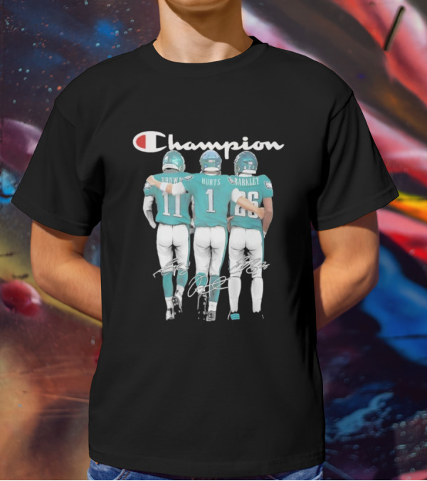 Champion Saquon Barkley Jalen Hurts And Aj Brown T-Shirt