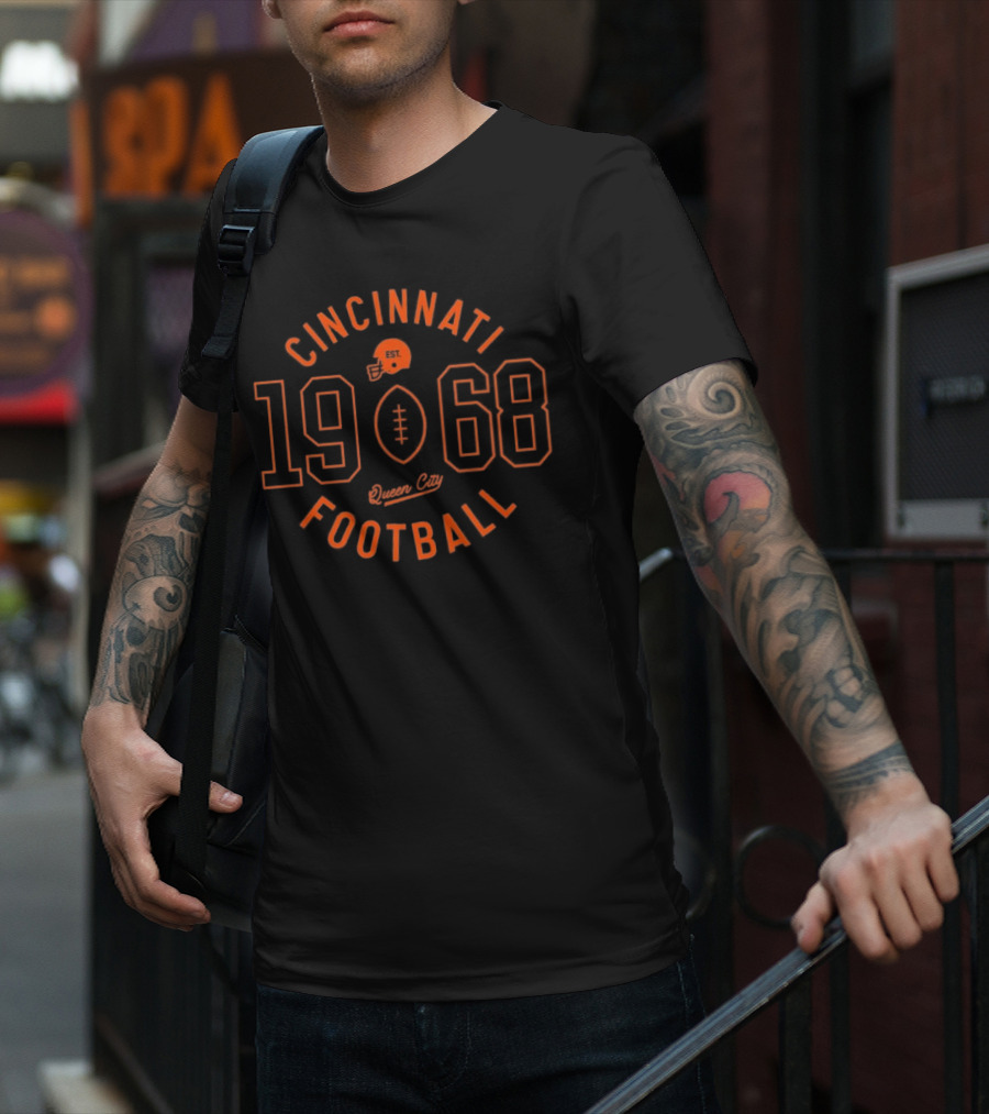 Cincinnati Football 1968 Circle Logo T-Shirt