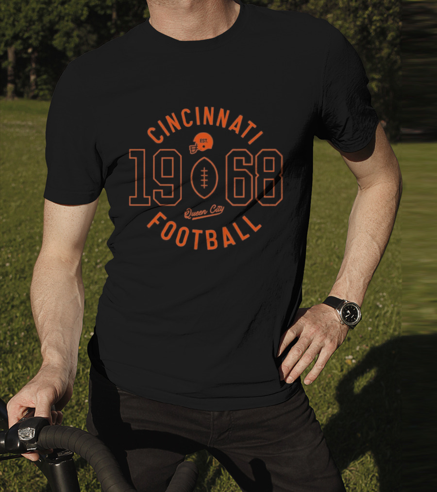Cincinnati Football 1968 Circle Logo T-Shirt