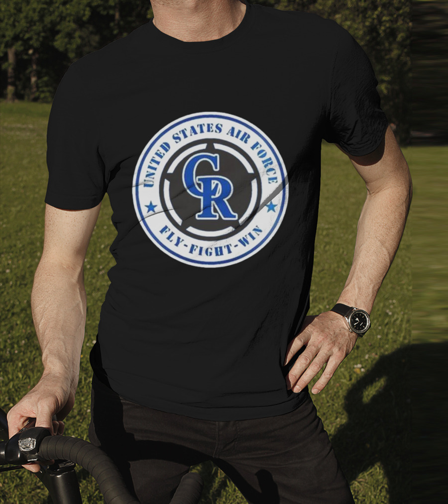 Colorado Rockies United States Air Force Fly Fight Win Military Appreciation Night 2025 T-Shirt