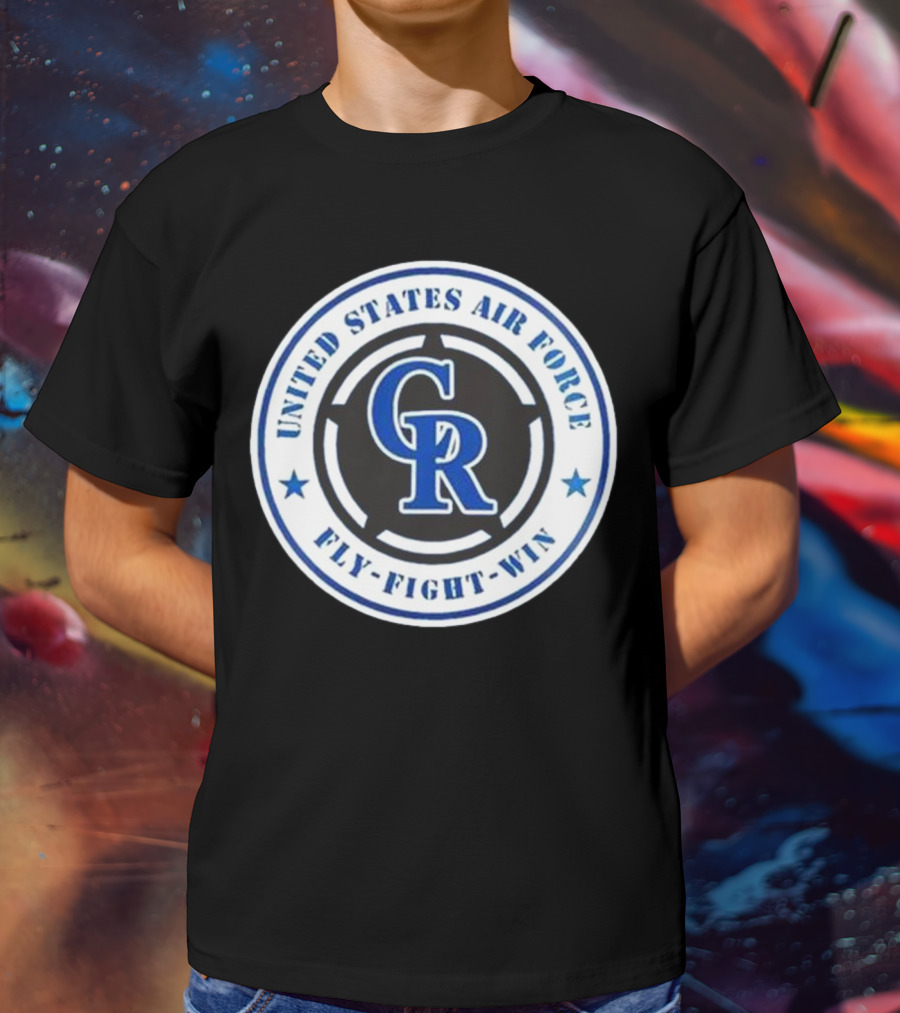 Colorado Rockies United States Air Force Fly Fight Win Military Appreciation Night 2025 T-Shirt