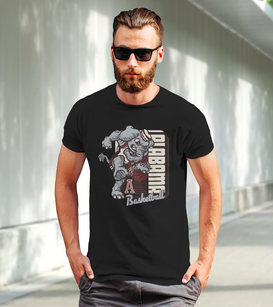 Alabama Basketball Elephant Dunking Mascot Crimson Tide 2025 T-Shirt
