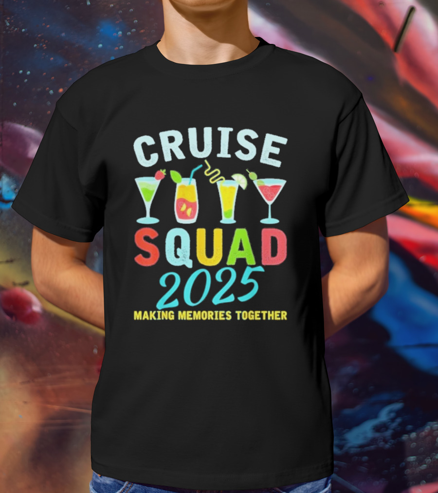 Cruise Squad 2025 Summer Vacation Matching Family Group T-Shirt