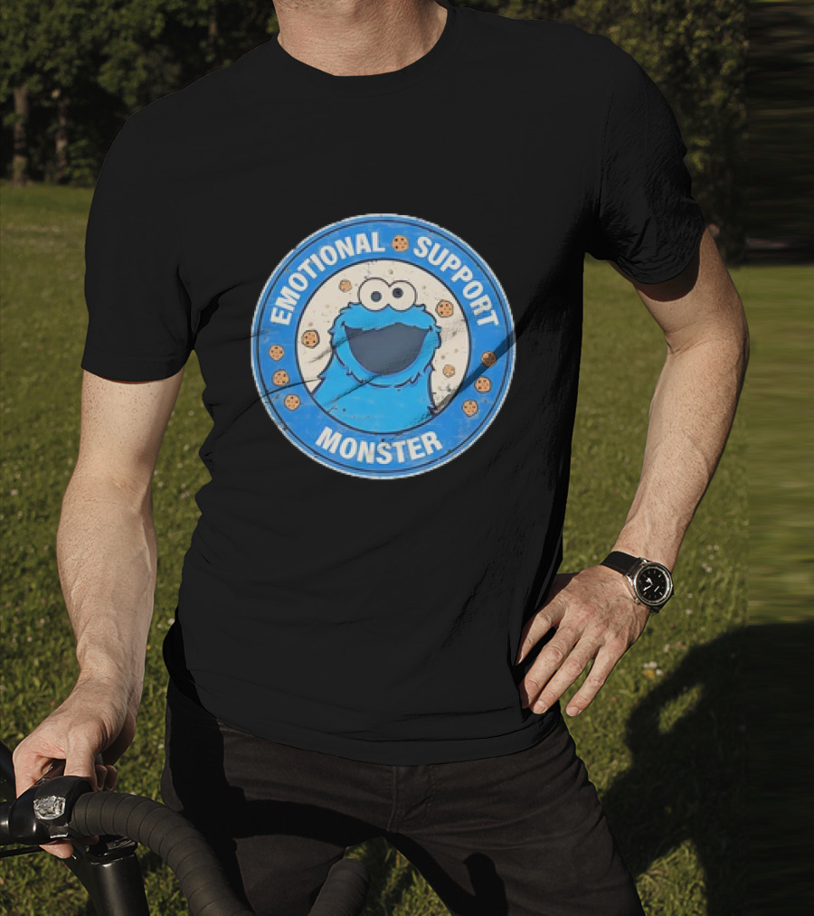 Cookie Monster Emotional Support Monster T-Shirt