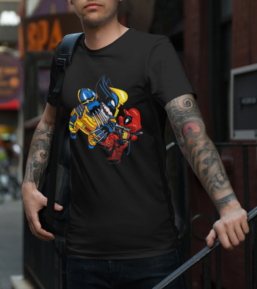 Deadplumber And Warverine Mashup Battle T-Shirt