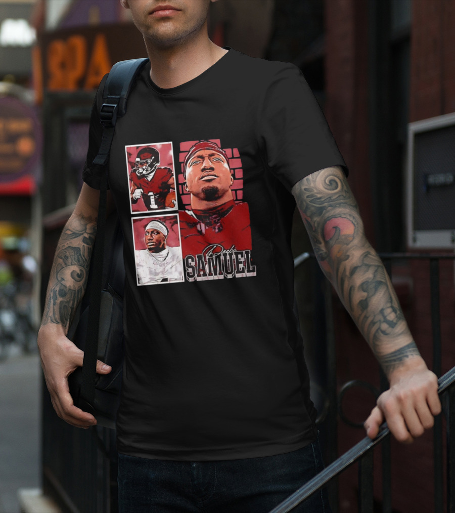 Deebo Samuel Washington Commanders NFLPA Football Signature Vintage T-Shirt
