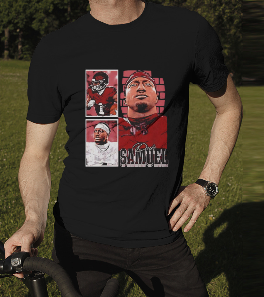 Deebo Samuel Washington Commanders NFLPA Football Signature Vintage T-Shirt