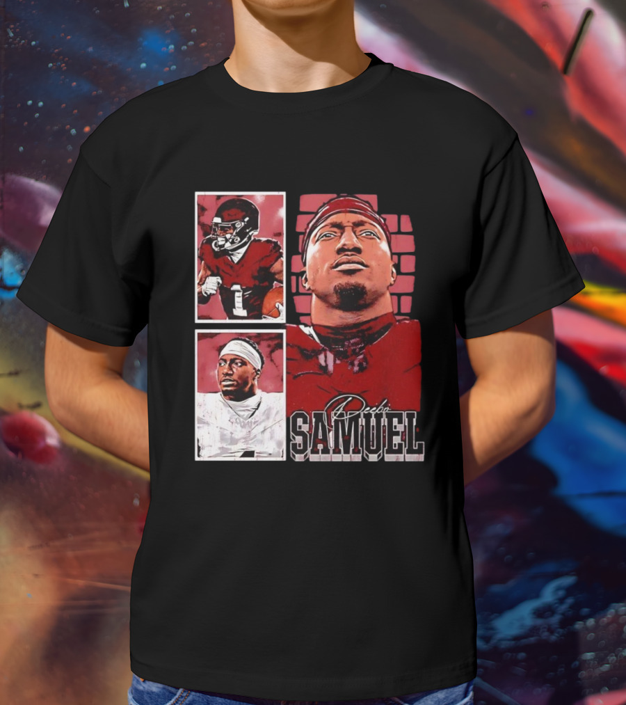Deebo Samuel Washington Commanders NFLPA Football Signature Vintage T-Shirt