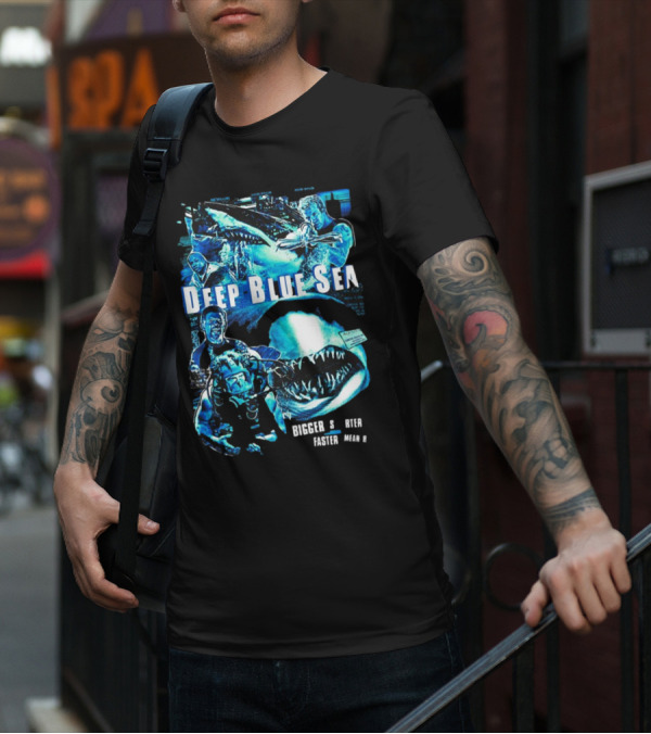 Deep Blue Sea Bigger Smarter Faster Meaner T-Shirt