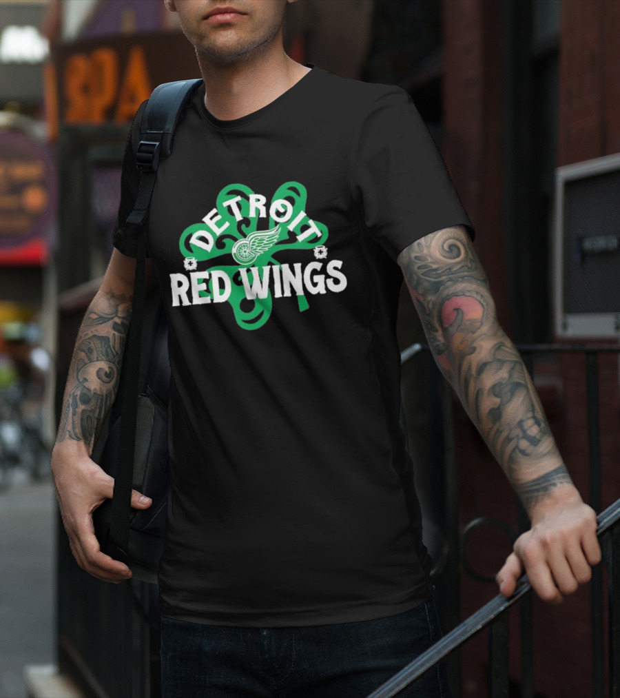 Detroit Hockey St. Patrick’s Day Richmond Shamrock T-Shirt