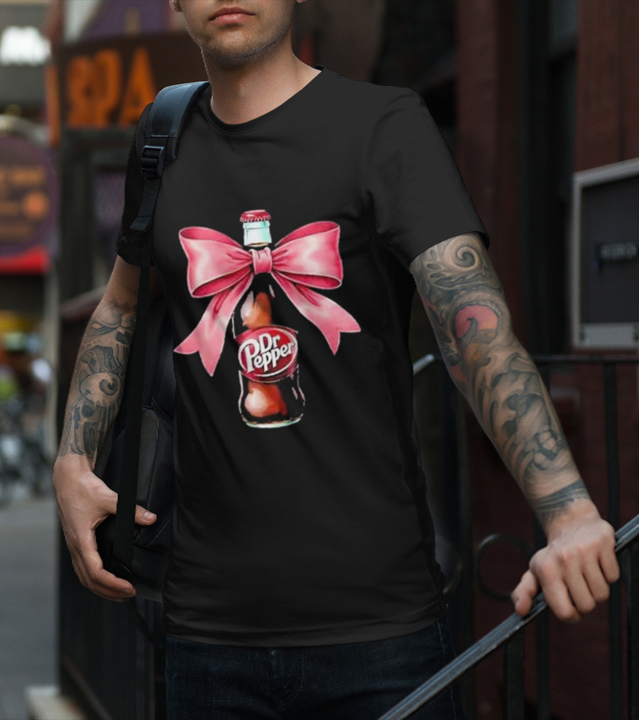 Dr Pepper Pink Bow Coquette T-Shirt
