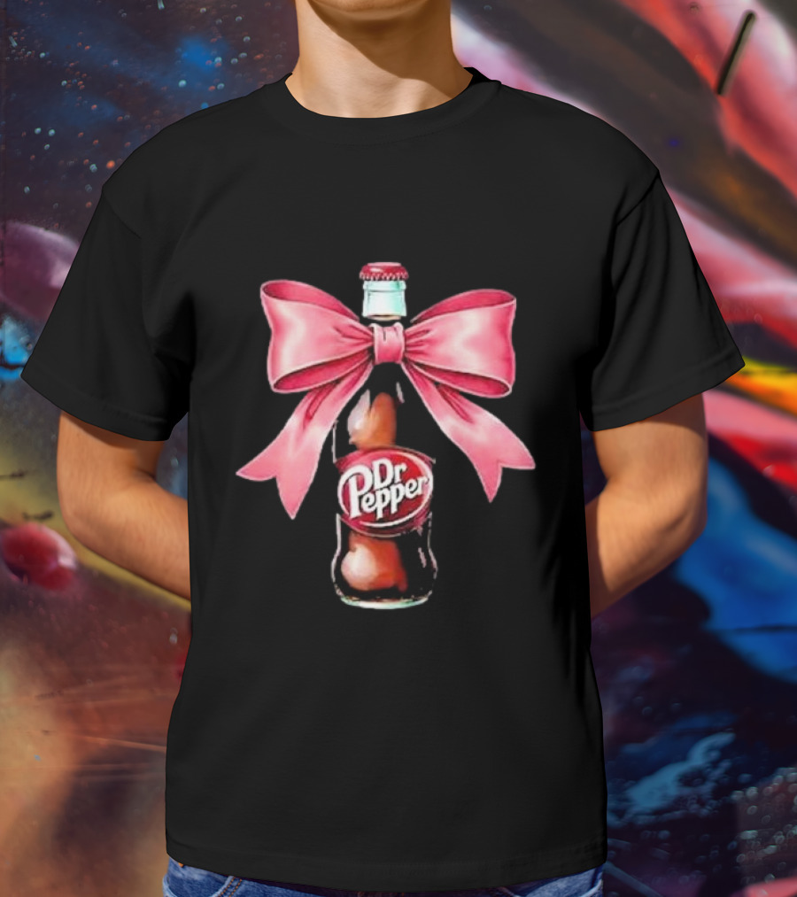 Dr Pepper Pink Bow Coquette T-Shirt
