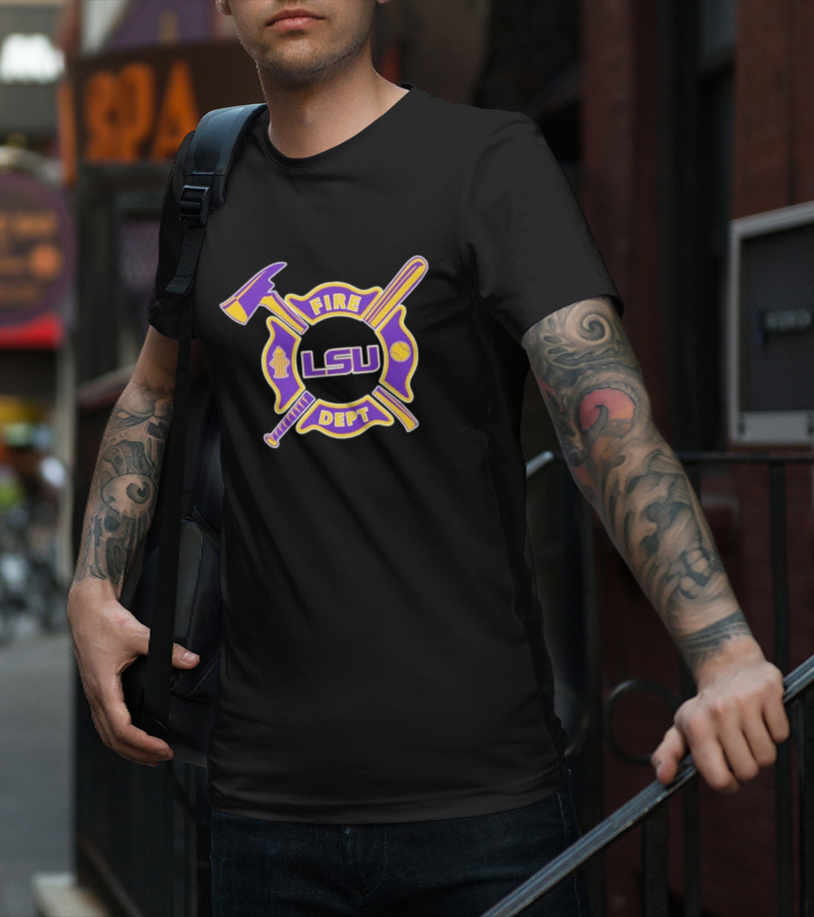 Fire Dept X LSU Tigers T-Shirt
