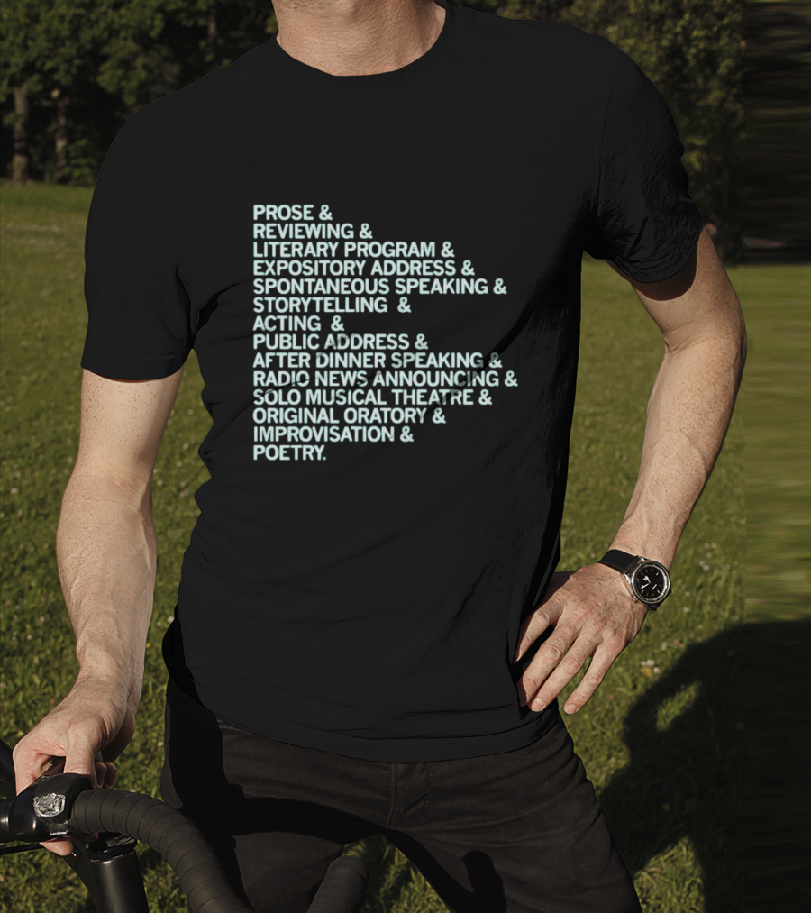 Events Speech List T-Shirt