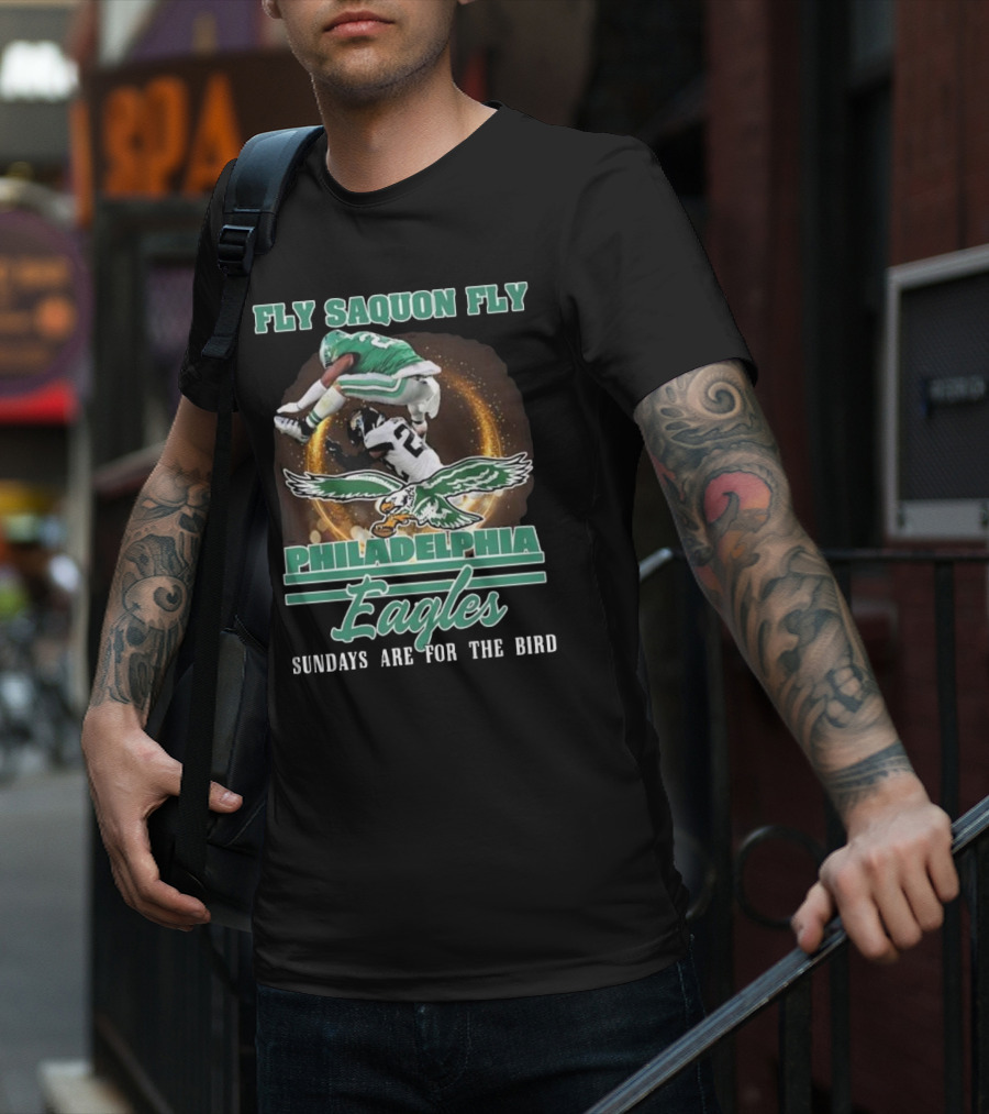 Fly Saquon Fly Philadelphia Eagles Sundays Are For The Bird T-Shirt