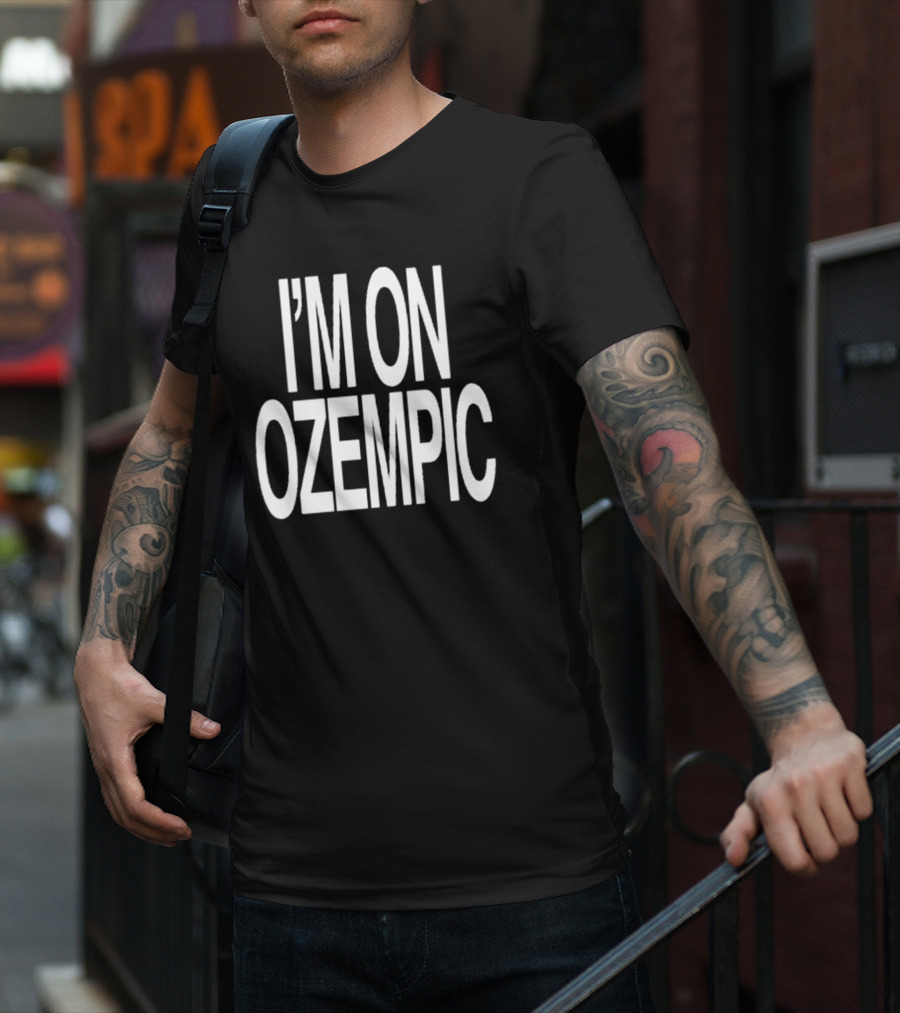 Fat Nick Wearing I’m On Ozempic T-Shirt
