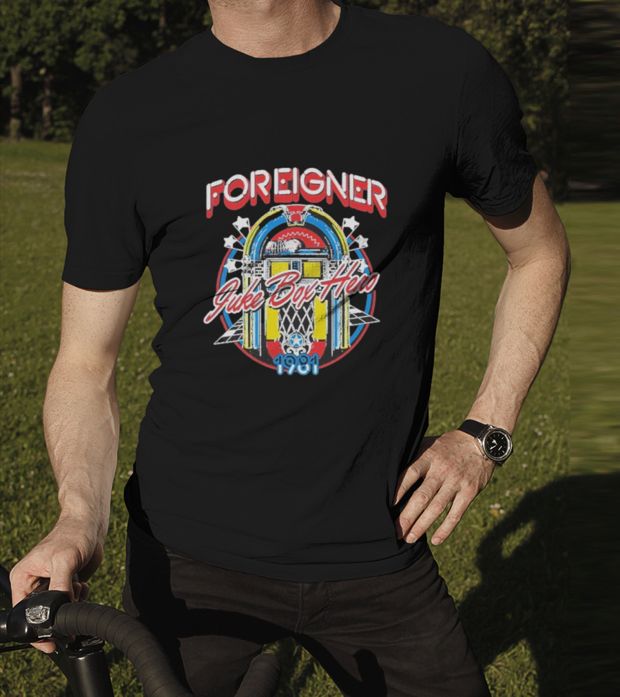Foreigner Juke Box Hero 2025 T-Shirt
